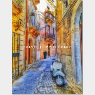 Travel is my therapy Posters and Art